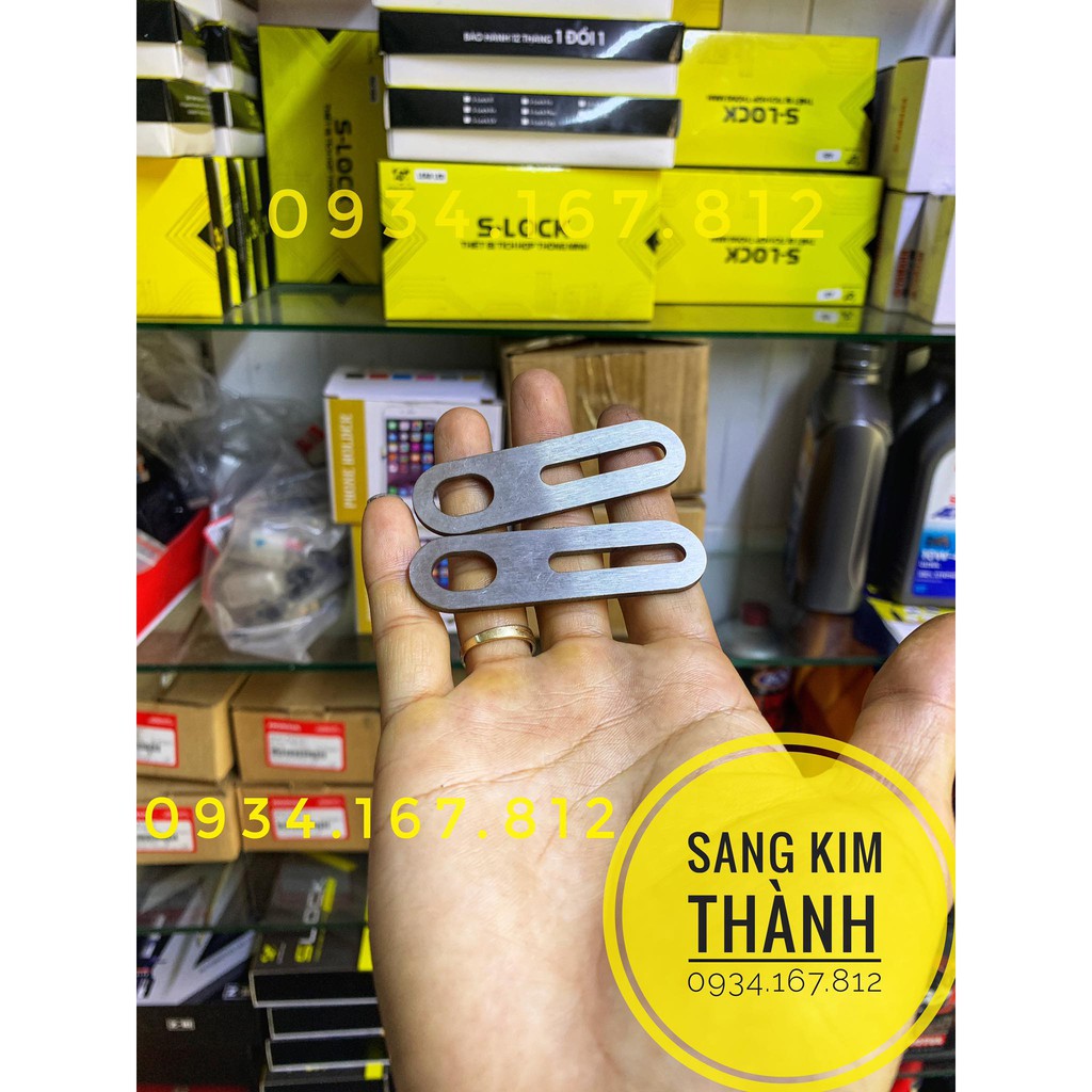 Cặp Pad Inox 304 Lắp Đèn Bi Cầu Mini Phuột Xe Honda AIRBLADE