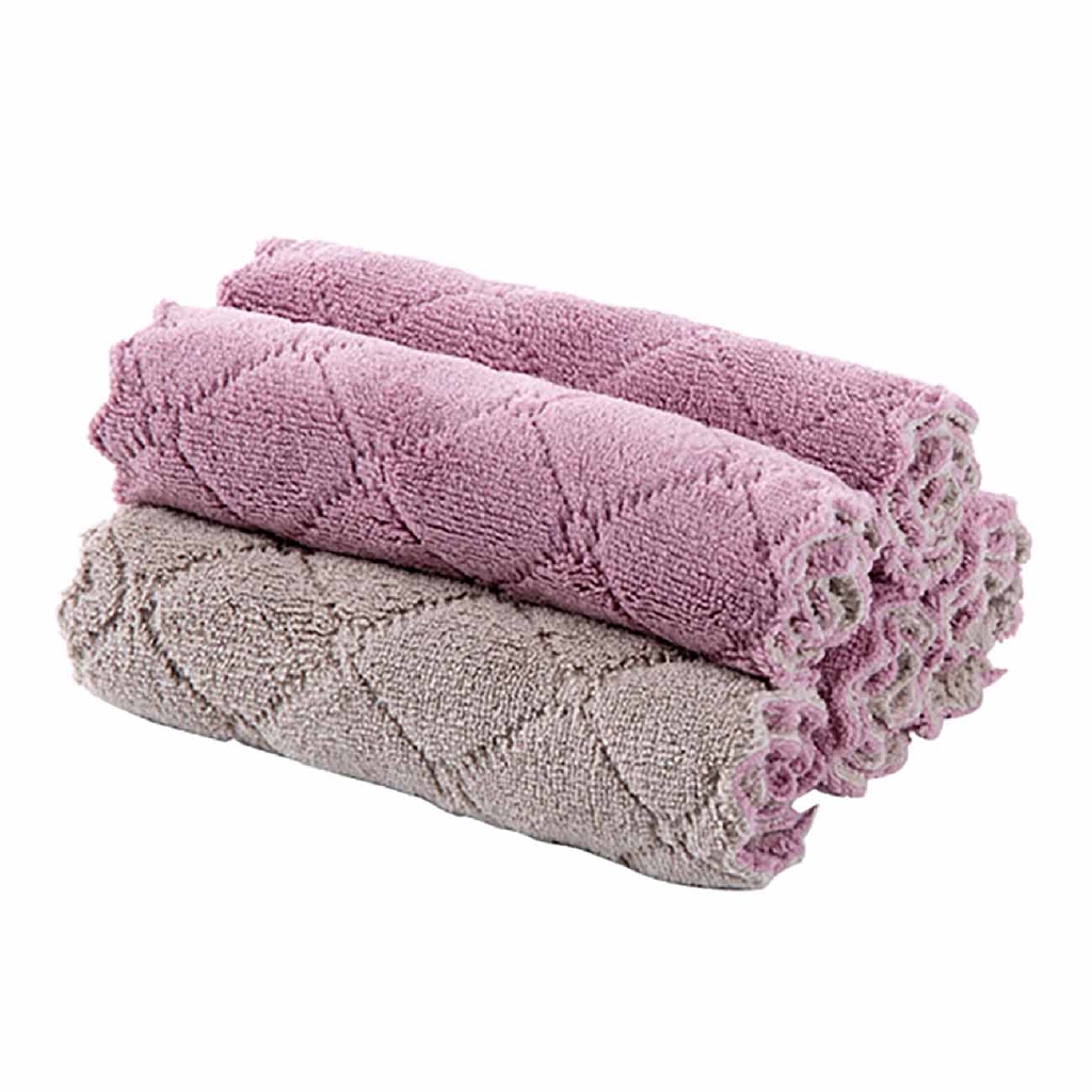 Bộ 5/10 Khăn Lau JUJIAJIA Loại Dày Thấm Hút Nước Tốt