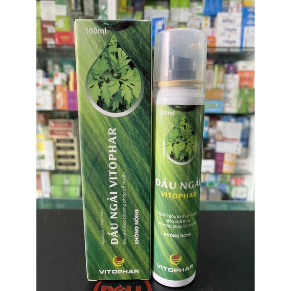 Tinh Dầu Ngải Cứu Vitophar 100ml - Mua 03 tặng 01 - Giảm đau nhức xương khớp, thoái hóa