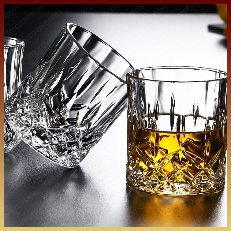 Cốc Thủy Tinh Pha Lê Whisky, 240ML, KC Home
