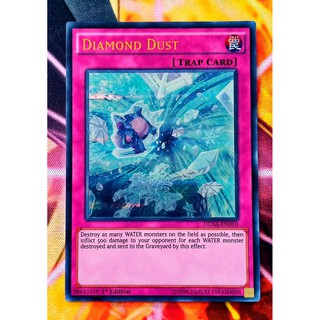 [ ĐẬU PHỘNG ] THẺ BÀI YUGIOH MINT 90 - TRAP -Diamond Dust - DUSA-EN010 - Ultra Rare 1st Edition