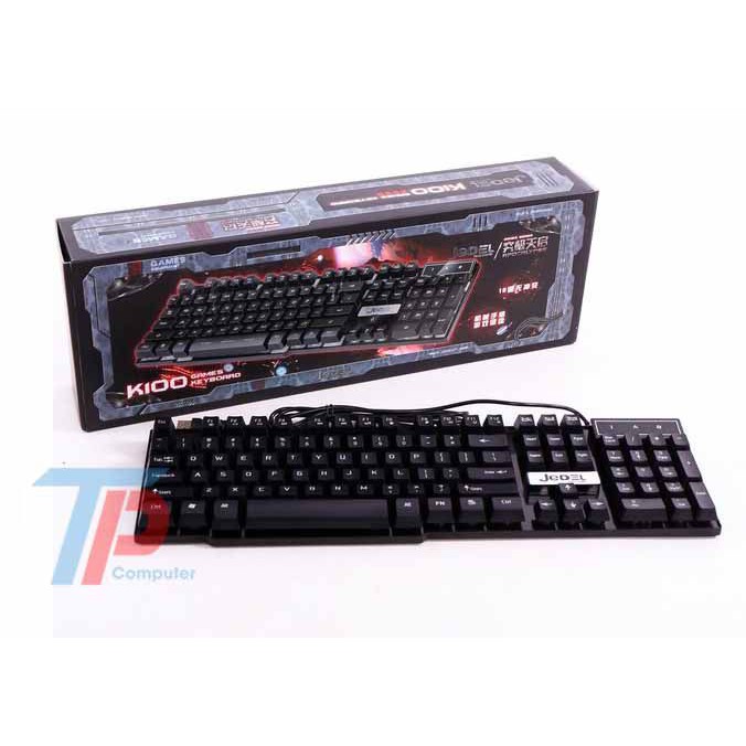 Bàn phím giả cơ Jedel k100 chuyên game chống nước, chống va đập