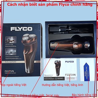 Máy cạo râu hãng flyco 3 lưỡi dao có chức năng tỉa tóc fs330vn fs360vn fs371vn