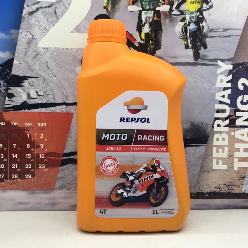 Nhớt Repsol Racing 10W40 tổng hợp hoàn toàn