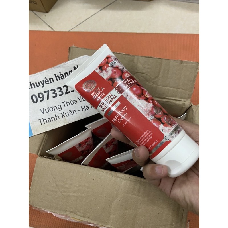 Kem dưỡng thể làm trắng da Nature -Siberica Ban Đêm