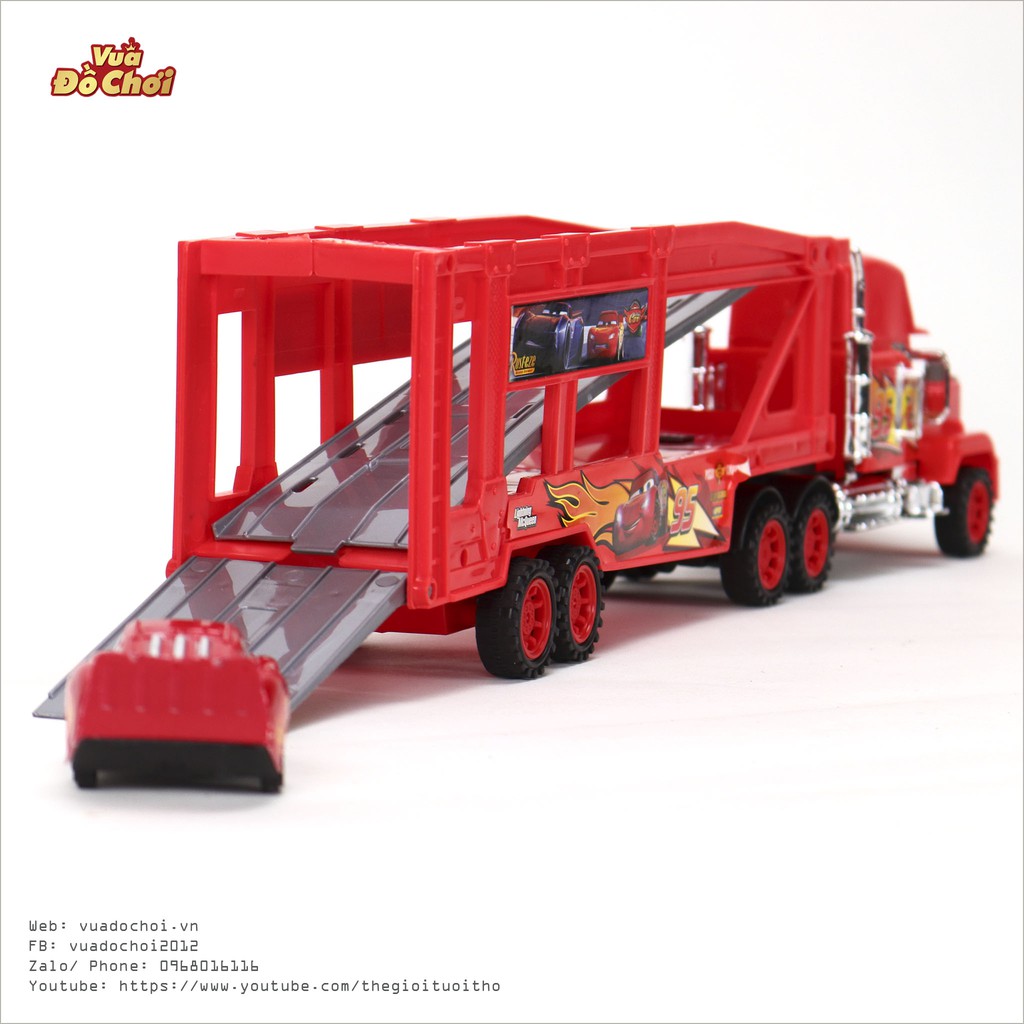 Bộ Đồ Chơi Mô Hình Xe Tải Đồ Chơi Mack Lightning Mcqueen King Jackson Chở Xe Con Mcqueen