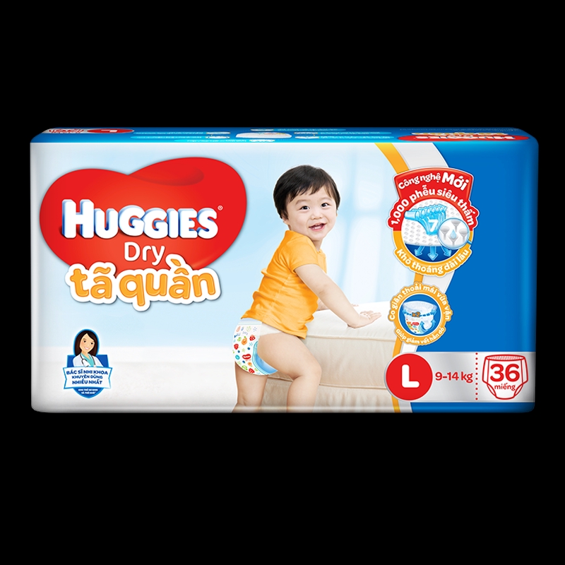 Tã quần Huggies Pant Super Jumbo M74/L68/XL62/XXL56