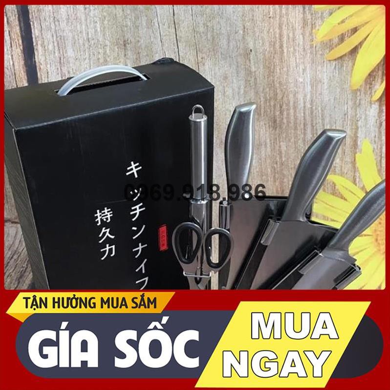 🎈 Bộ Dao Nhật Bản 6 Món Inox Làm Nhà Bếp Chuyên Nghiệp Đẹp Cao Cấp Giá Gốc Sỉ Rẻ 🍠 Tổng Kho Gia Dụng Vũng Tàu 🍠