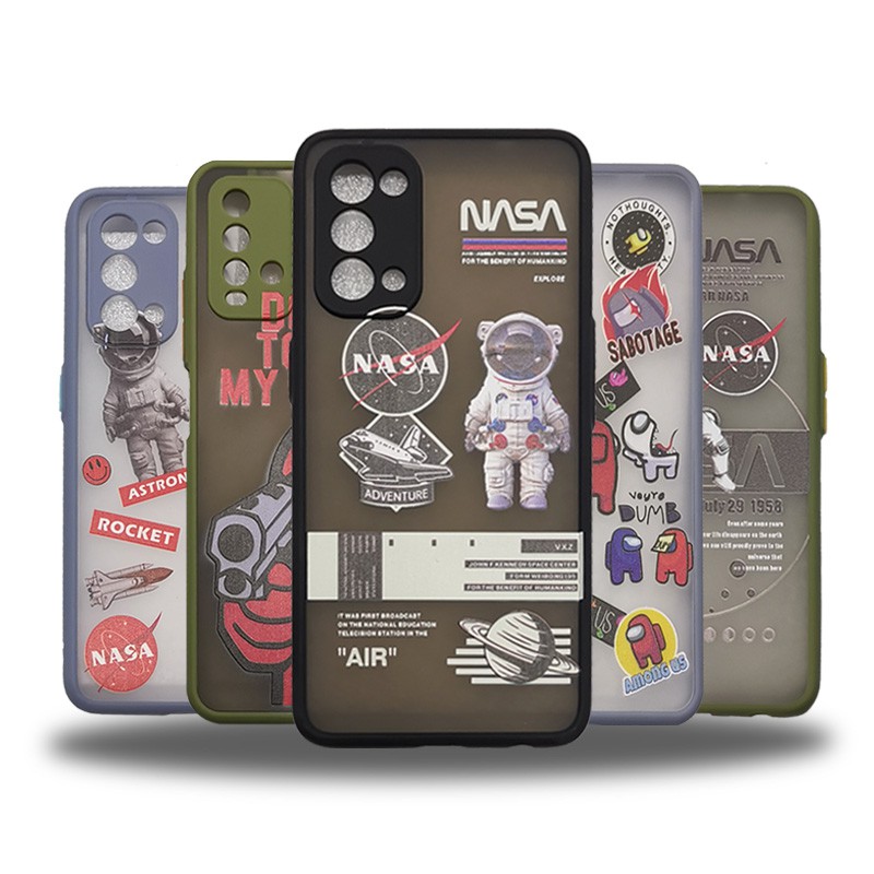 Ốp Lưng Hình Nasa Chống Sốc Cho Oppo A95 A16 Reno 6Z 5g Reno6 Reno5 Reno 4 A74 A54 A9