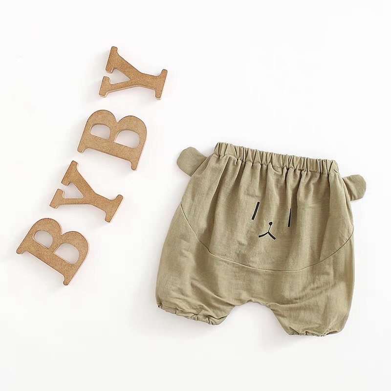 Quần Đùi bé trai bé gái Chất Cotton thông hơi In Hình Thú CuTe, quần áo cho bé sơ sinh - BABYSOC