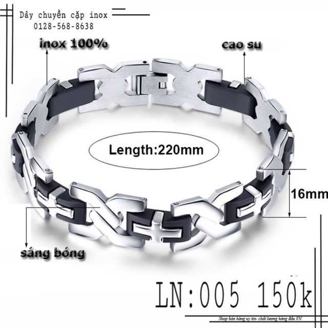 Lắc Tay Inox Nam LN005
