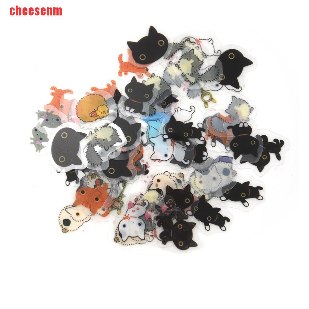 Set 80 Miếng Dán Giấy mini Dễ Thương Dùng Trang Trí Nhật Ký DIY