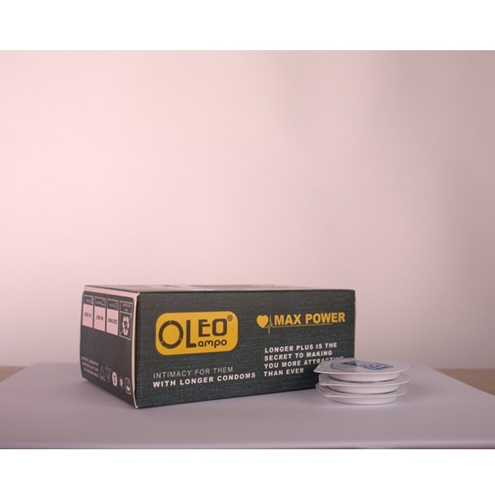 Combo 2 hộp OLEO LAMPO Maxpower gân gai, nhiều gel kéo dài cuộc yêu