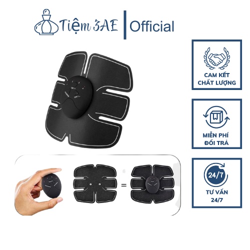 Miếng Dán Tập Bụng 6 Múi tại nhà Cao Cấp - Máy rung Massage Giảm Mỡ Bụng