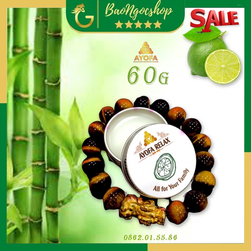 Cao Ayofa Hộp To 60g Hương Chanh Xả Sập Sàn [ Date còn 8 tháng]