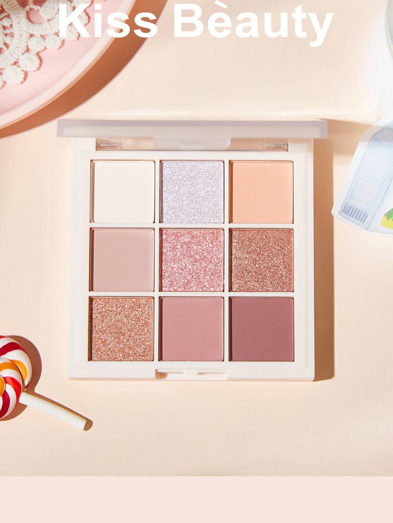 Bảng Phấn Mắt Kiss Beauty 9 Màu Lâu Trôi Cao Cấp | BigBuy360 - bigbuy360.vn