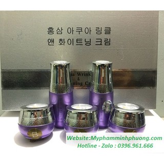 Aqua Wrinkle Bộ mỹ phẩm tàn nhang,dưỡng trắng da cao cấp Hàn Quốc (4in1)