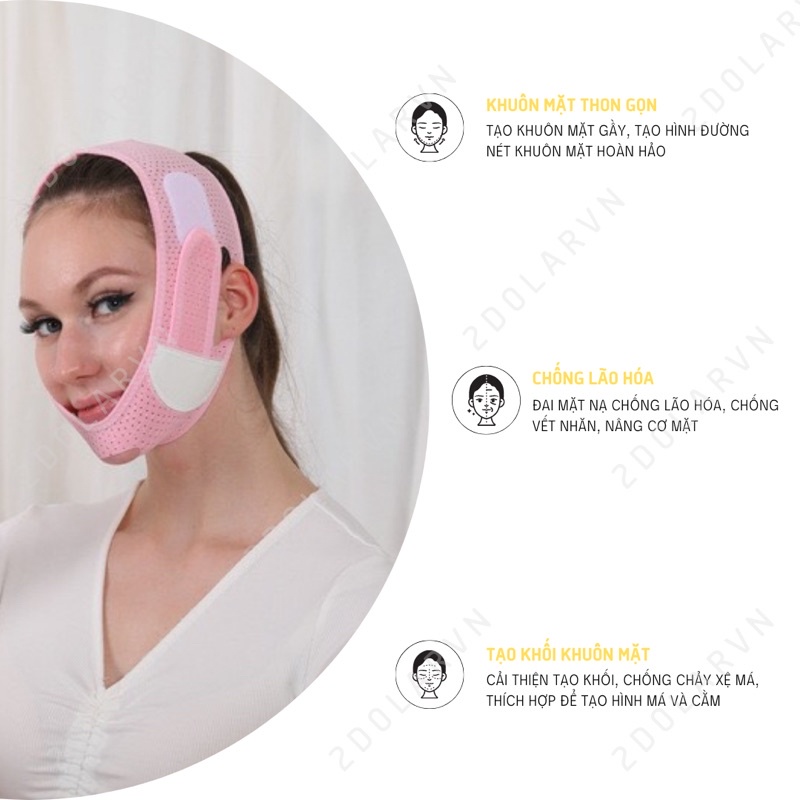Đai Đeo Kết Hợp Mặt Nạ V Line Nâng Cơ Mặt Thon Gọn Hàm