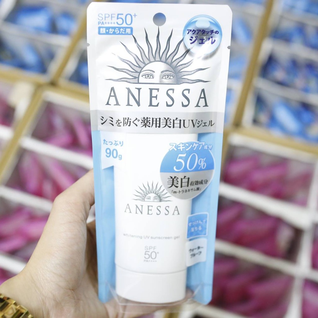 Kem Chống Nắng Anessa Whitening UV Sunscreen Gel SPF 50 + / PA ++++ (90g)