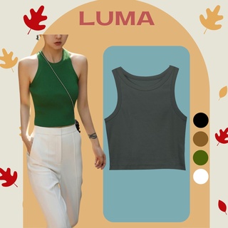 Áo ba lỗ croptop thun tăm phông body dáng ôm trơn luma -msp 011