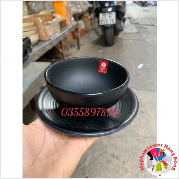 Đĩa màu đen MELAMINE để thịt nướng BBQ, trang trí thức ăn, bàn tiệc đủ size