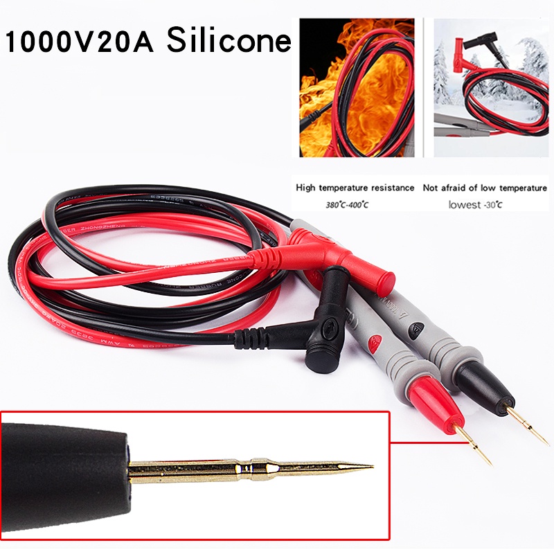 Bút thử vạn năng kỹ thuật số 10A/20A 1000V  Dòng đầu ra  Kiểm tra chì  Đo đầu dò
