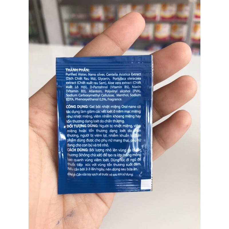 Gel nhiệt miệng Oral-nano gói 2g