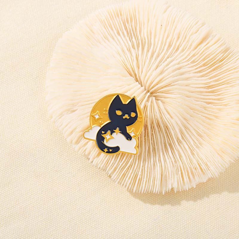 Ghim cài áo hình mèo hoạt hình dễ thương dành cho nữ