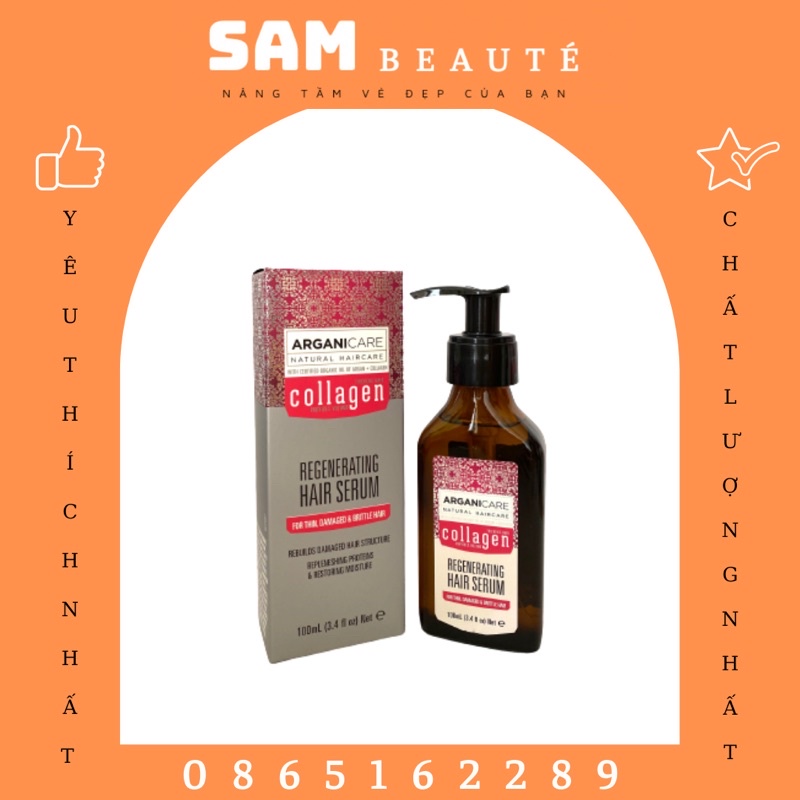 TINH DẦU DƯỠNG TÓC ARGANICARE COLLAGEN HAIR SERUM 100ML