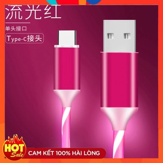 [Ngon Rẻ Đẹp] Dây cáp sạc nhanh có đèn led phát sáng phù hợp với điện thoại ANDROID IP TYPEC - Hàng cao cấp