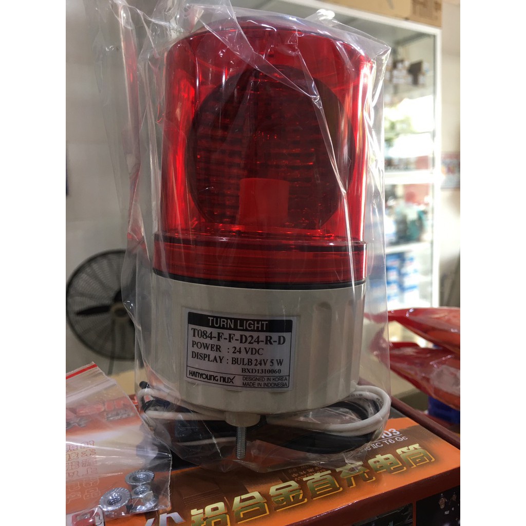 Đèn Quay cảnh Báo,gây sự chú ý  24VDC không còi ánh sáng đỏ.