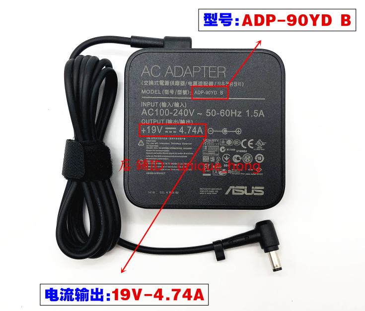 Ban đầu ASUS ROG Player Vương Quốc PG279Q XG32VQ Màn hình Sạc Adapter dòng 19V4.74A