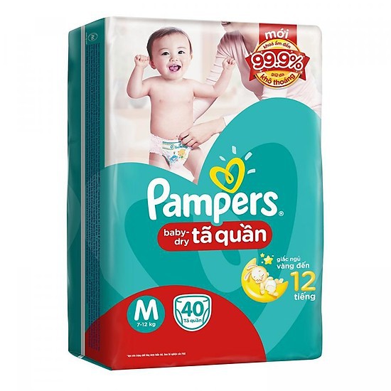 Tã quần Pampers size M 40 miếng.