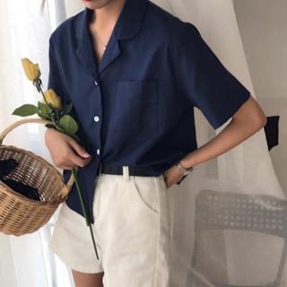 Áo sơ mi voan tay ngắn thời trang dành cho nữ