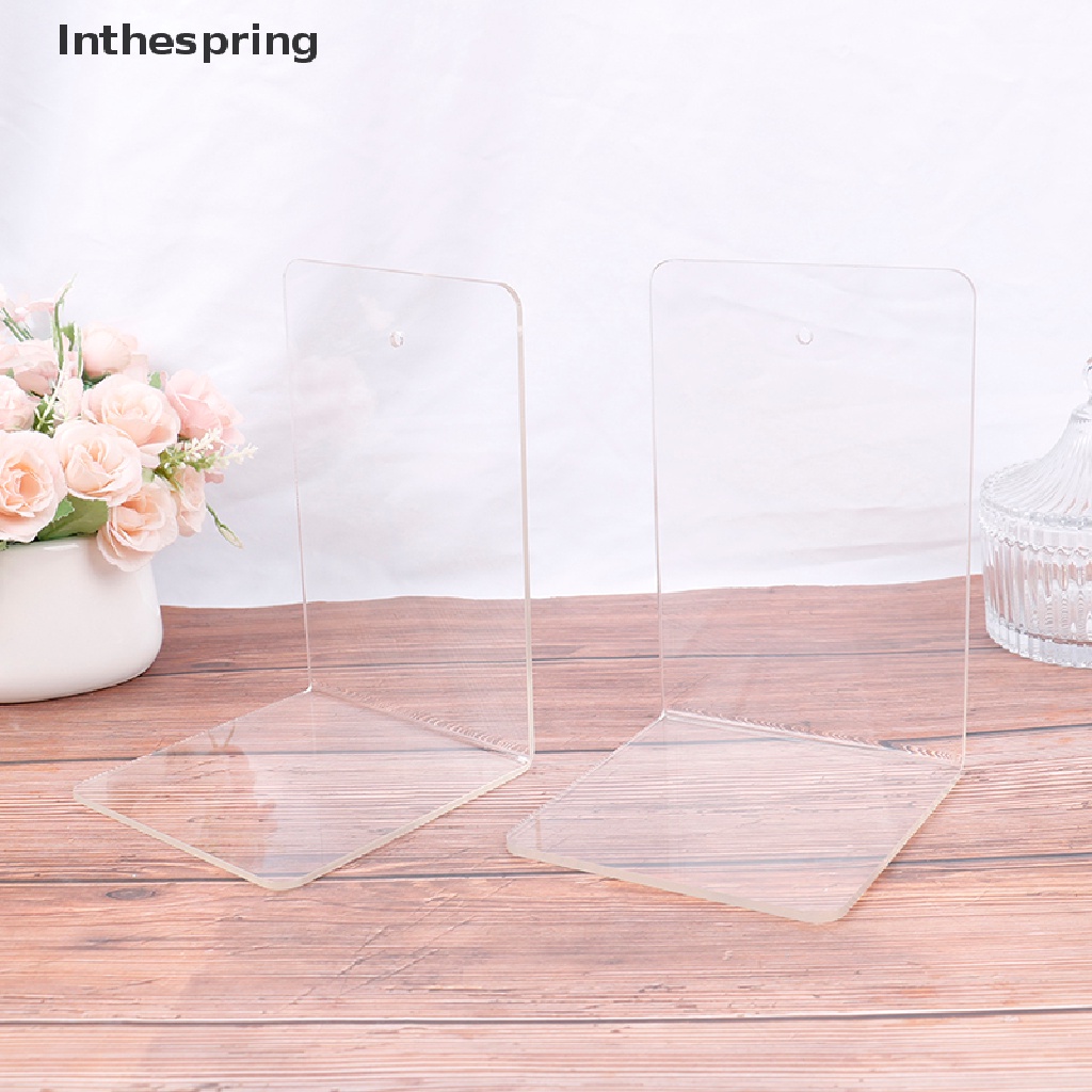 1 Kệ Sách Bằng acrylic Trong Suốt Để Bàn Tiện Lợi