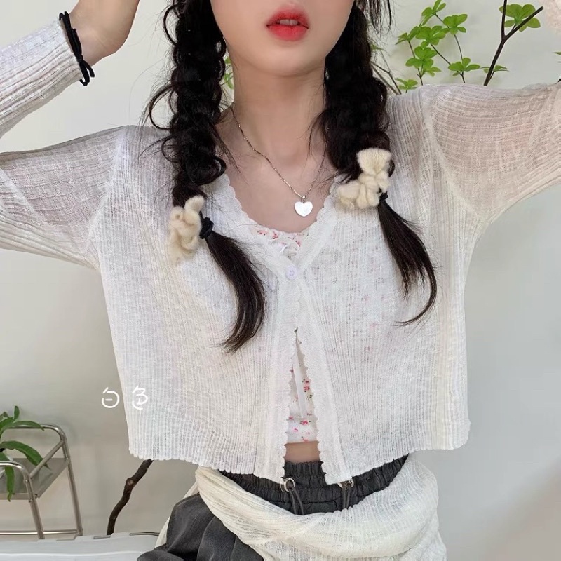 Áo khoác len mỏng, áo cardigan mỏng mặc hè