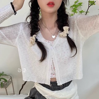 [SẴN]Áo khoác len mỏng, áo cardigan mỏng mặc hè