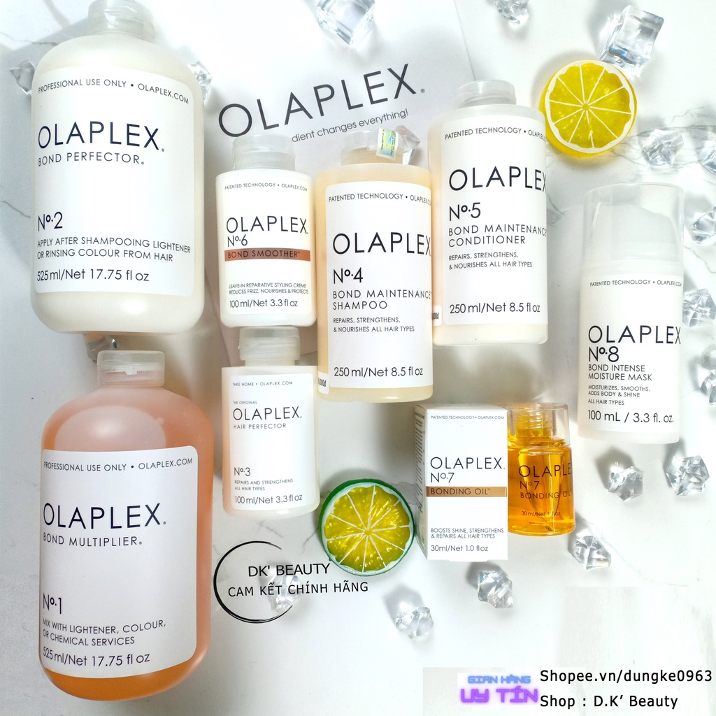 Olaplex Gội Xả Hấp Dưỡng Tinh Dầu Phục Hồi Tóc Yếu Chuyên Sâu - Dạng Tester
