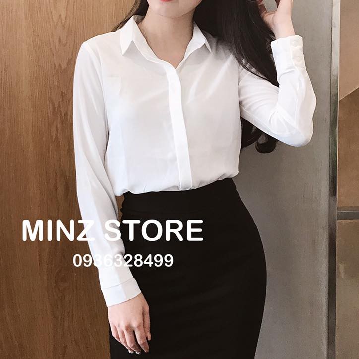 Sơ mi cổ đức dài tay MINZ (8 màu)