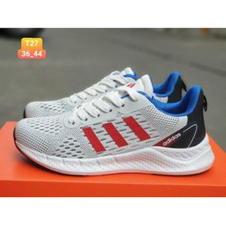GIÀY SNEAKER 3 SỌC ĐỎ TRẮNG