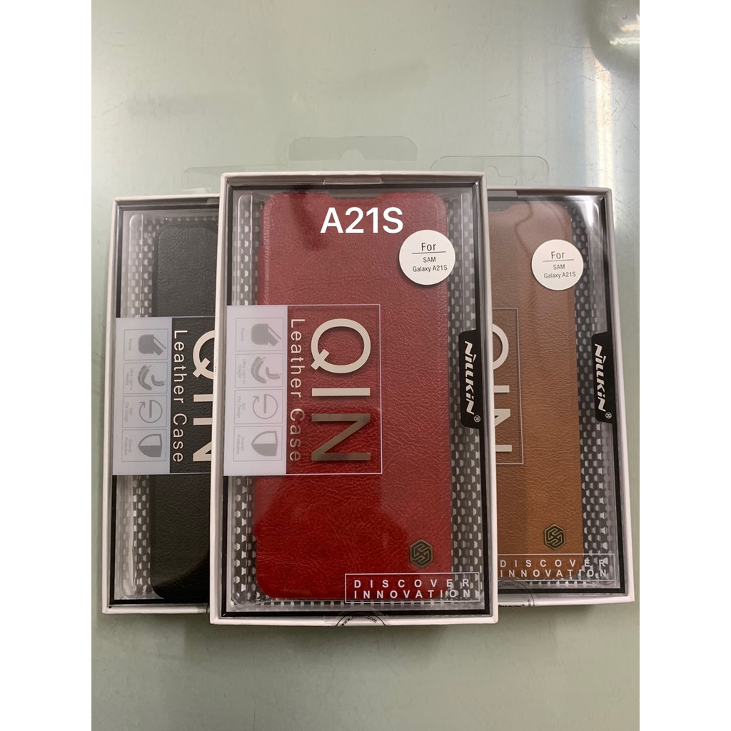 Bao da Nillkin Qin Samsung A21S chính hãng