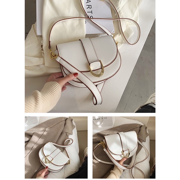 Túi xách nữ đeo chéo đeo vai, Túi xách trăng khuyết hình yên ngựa - JULIE 106