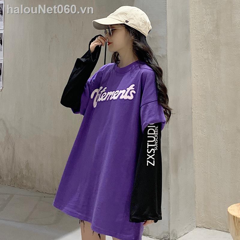 ✿Ready stock✿  sunshine-proof Korean style sunscreen ice silk sleeves women s long loose fashion thin arm sleeve men summer cycling armband wild tide