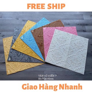 xốp dán tường hoa văn cổ điển 70x70cm