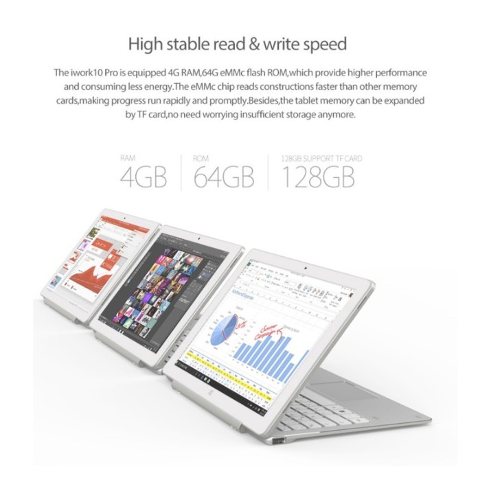 Máy tính bảng iWork10 Pro Intel Cherry 4G 64Gb Dual Win 10/Android | BigBuy360 - bigbuy360.vn