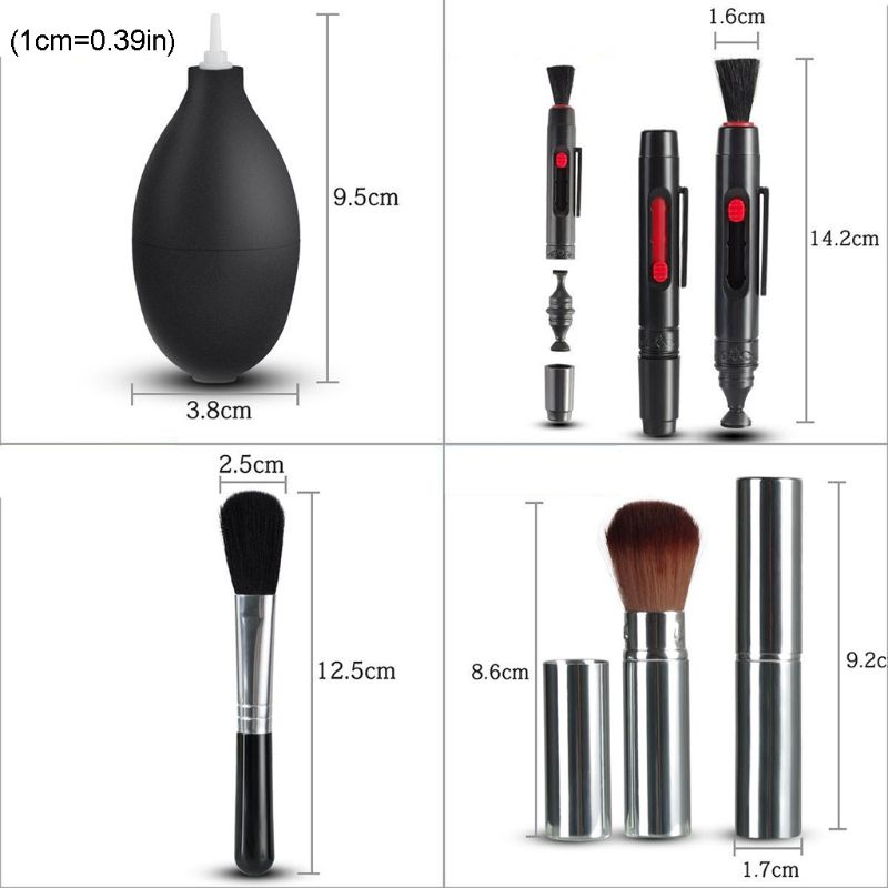 Bộ dụng cụ vệ sinh ống kính máy ảnh kỹ thuật số chuyên nghiệp kèm túi đựng tiện lợi