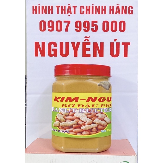 bơ đậu phộng kim nguyên hủ 600g