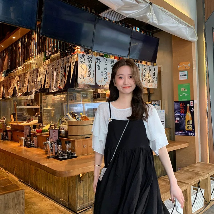 SET ĐẦM YẾM HAI DÂY + ÁO PHÔNG