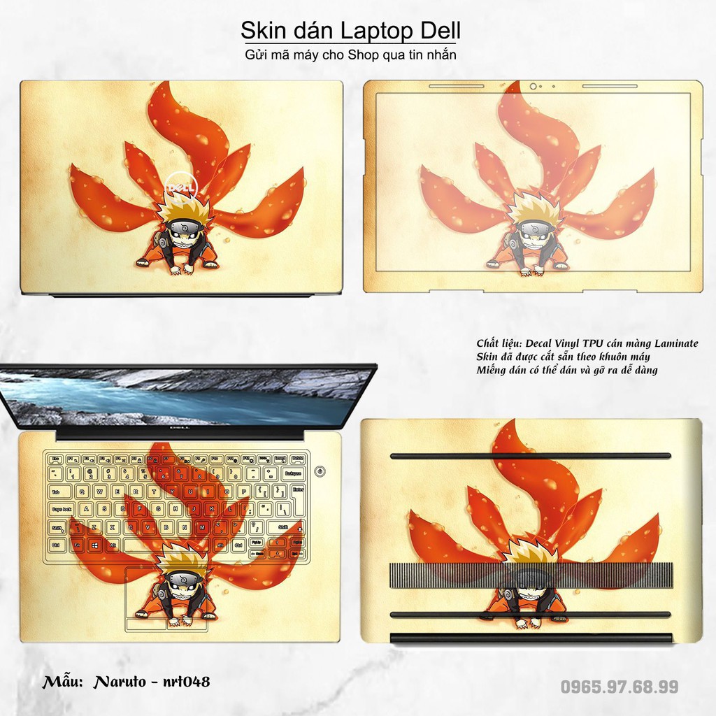 Skin dán Laptop Dell in hình Naruto nhiều mẫu 2 (inbox mã máy cho Shop)