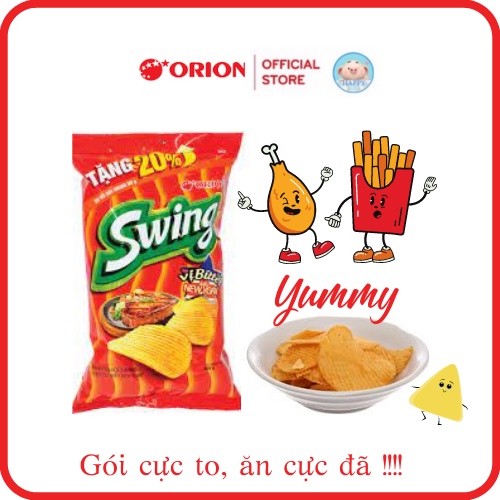 *Bánh snack khoai tây Orion® O'star vị tảo biển gói 108g